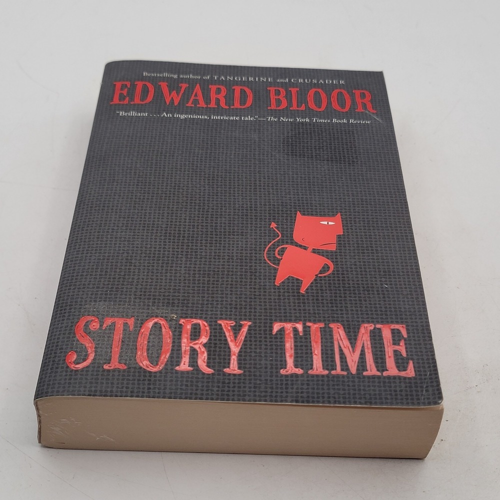 Edward Bloor Story Time Paperback First Edition Dark Comedy Satire Excellent